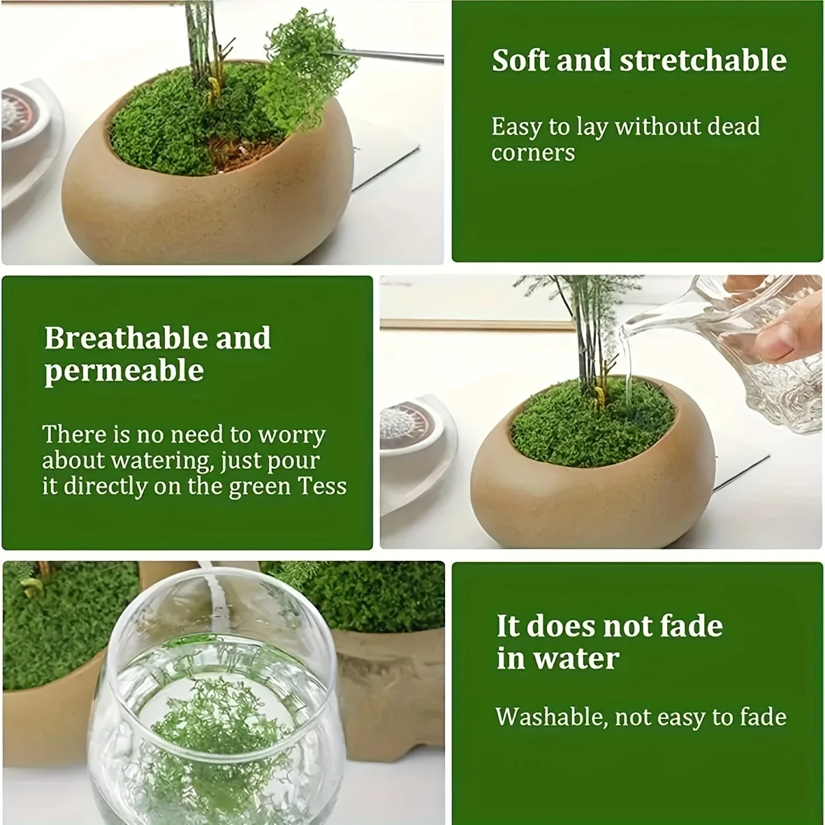 50g Fake Moss DIY Crafts Grass - Sphagnum Moss Dry บทวิจารณ์และราคา
