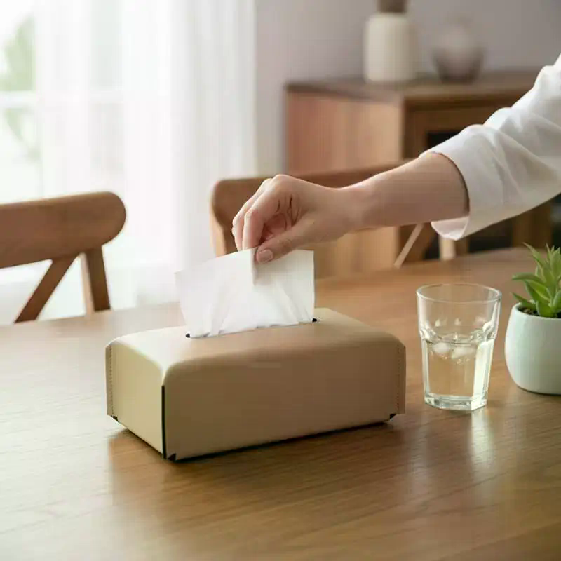 Luxury Tissue Box Leather Napk - Agar Tissue Culture บทวิจารณ์และราคา