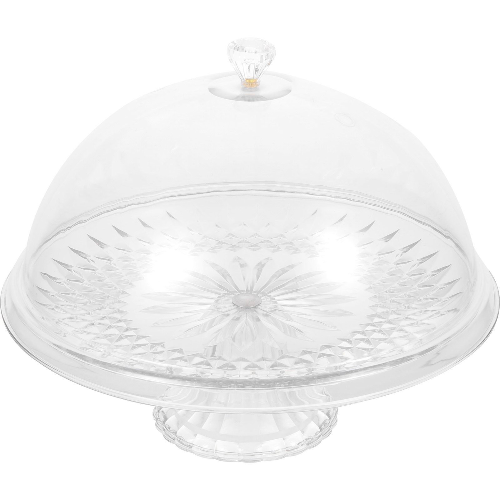 Clear Pet Cake Stand with Dome - Plastic Dome Clear บทวิจารณ์และราคา