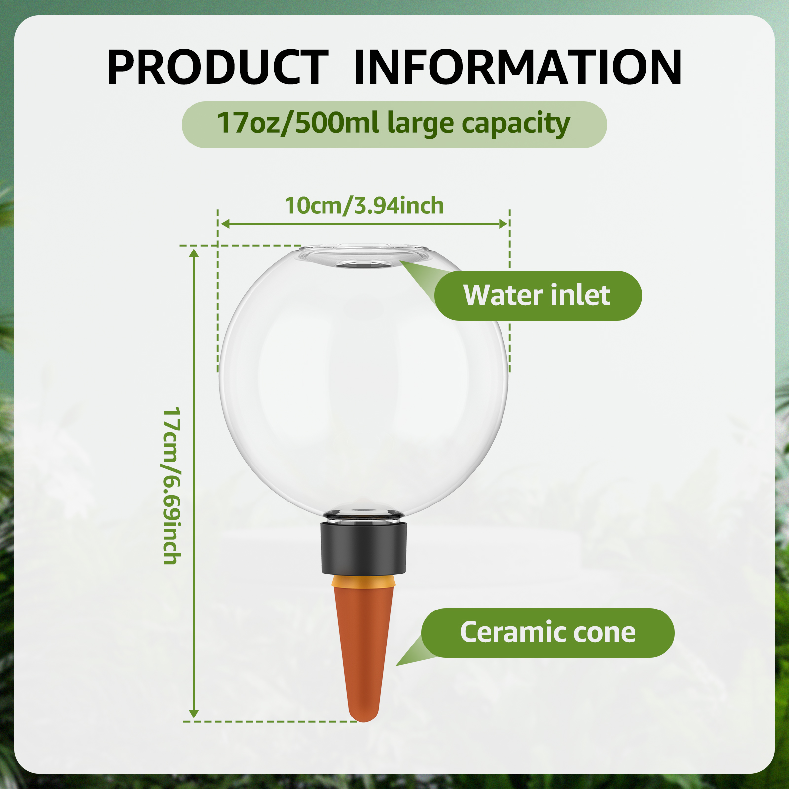 2/4Pcs 500ML Automatic Drip Ir - Self Watering Insert บทวิจารณ์และราคา