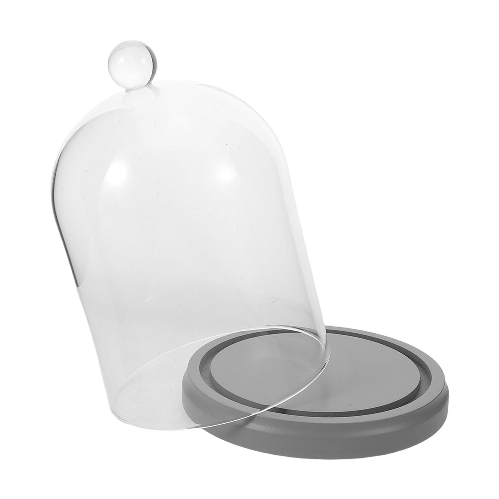 Glass Dome Cloche Clear Bell J - Plastic Dome Clear บทวิจารณ์และราคา