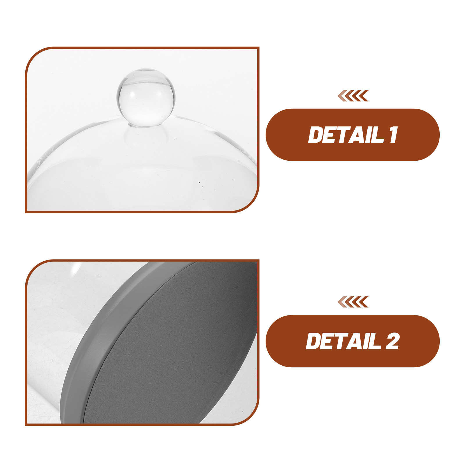 Glass Dome Cloche Clear Bell J - Plastic Dome Clear บทวิจารณ์และราคา