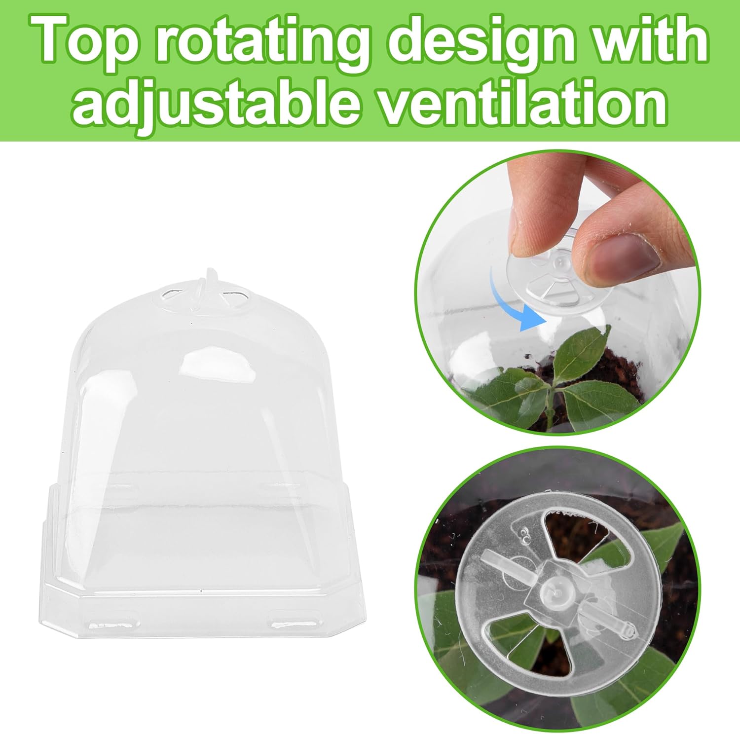 10 PCS Clear Plant Nursery Pot - Plastic Dome Clear บทวิจารณ์และราคา