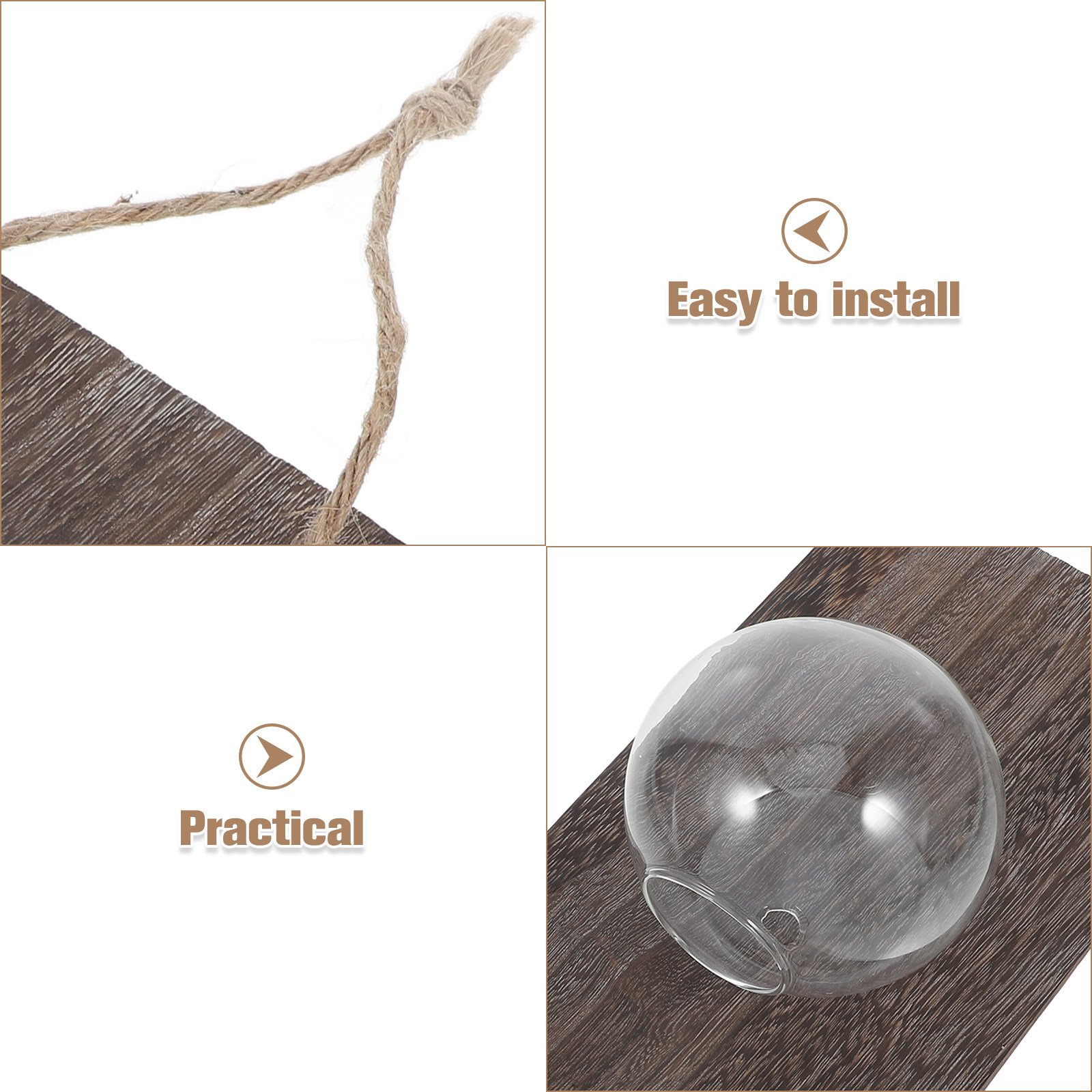Wall Mounted Glass Vase Hangin - Propagation Station Vase บทวิจารณ์และราคา