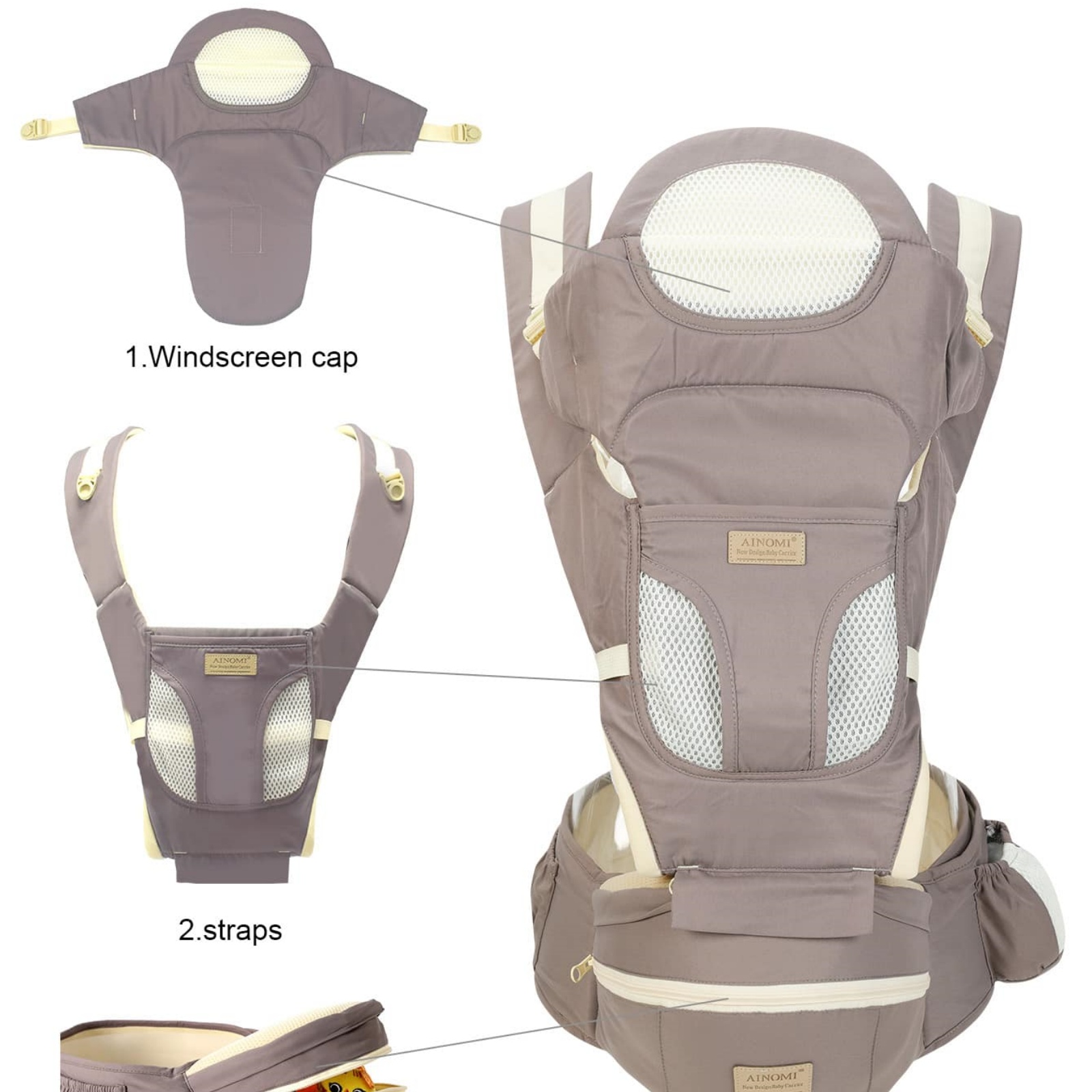 ErgoBaby Carrier with Hip Seat - Rooting Gel Clone บทวิจารณ์และราคา