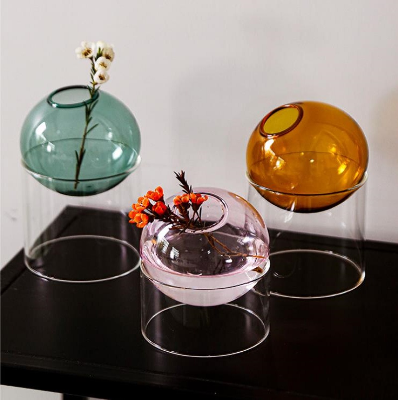 Mini Round Flower Vase Hydropo - Propagation Station Vase บทวิจารณ์และราคา