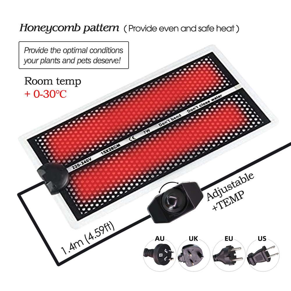 5/7/14/20W Seedlings Heating P - Heat Mat Seedling บทวิจารณ์และราคา