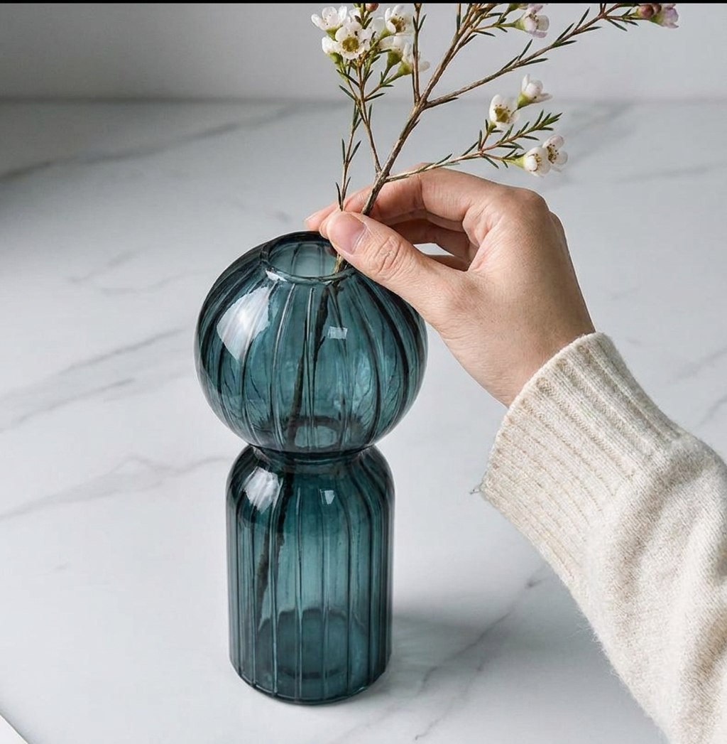 Nordic Striped Color Bubble Gl - Propagation Station Vase บทวิจารณ์และราคา