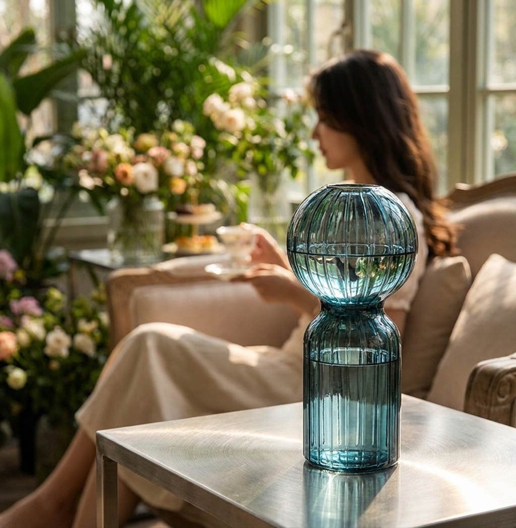 Nordic Striped Color Bubble Gl - Propagation Station Vase บทวิจารณ์และราคา