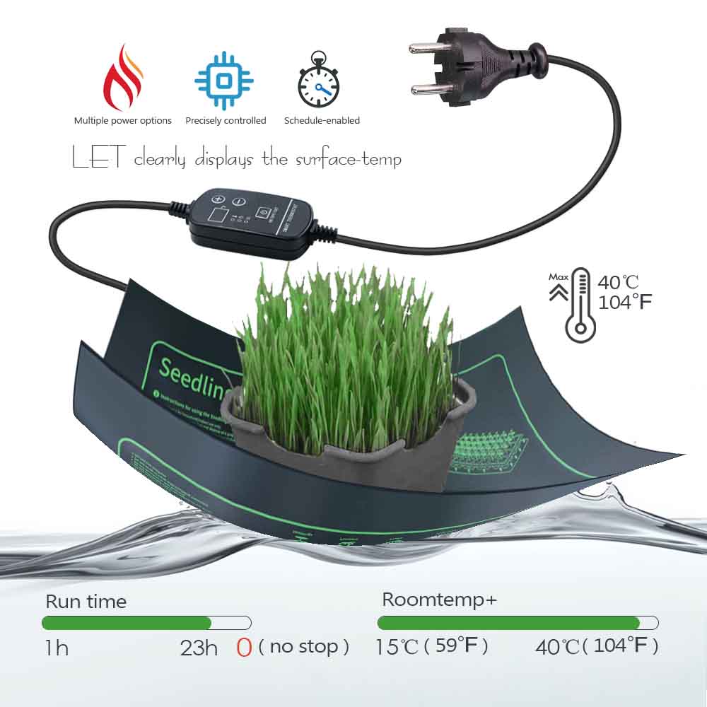 7-100W Plants Heating Pad with - Heat Mat Seedling บทวิจารณ์และราคา