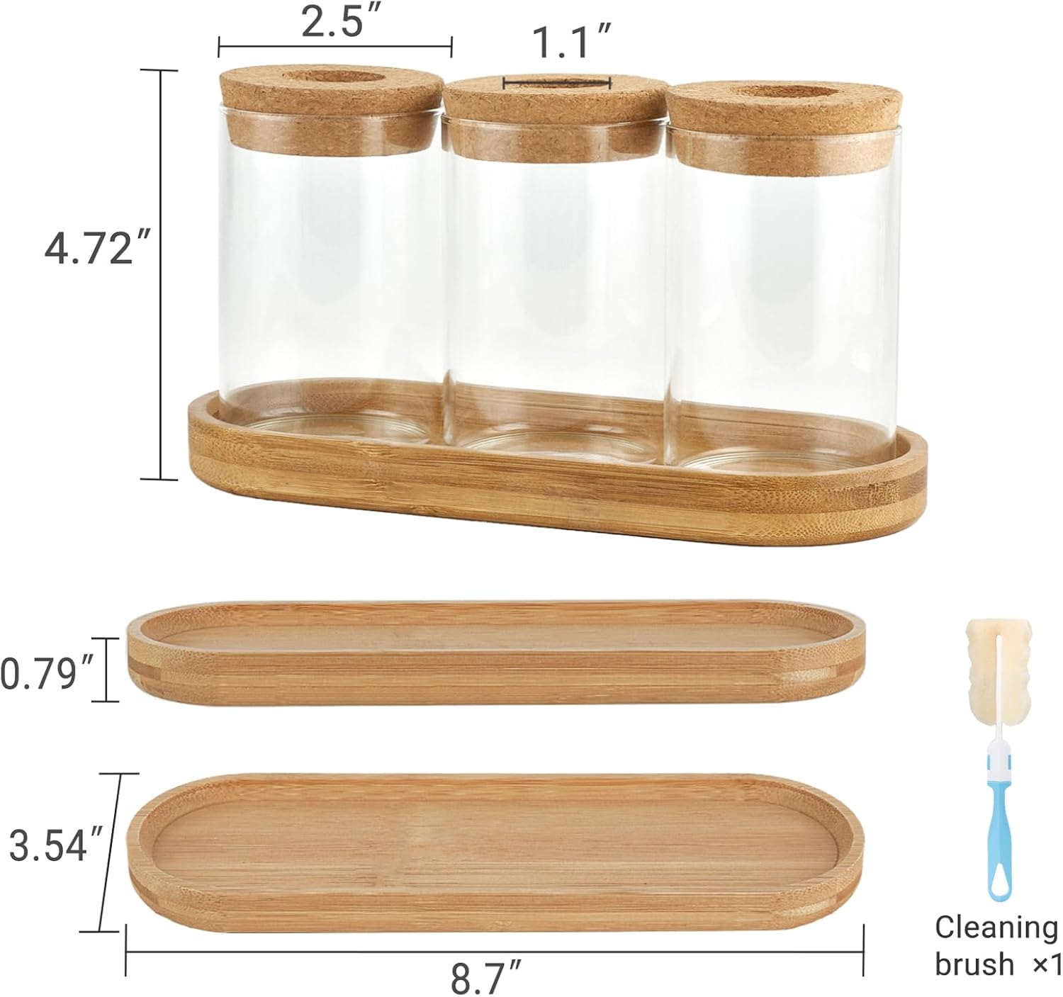 3 Pcs Glass Plant Propagation  - Propagation Station Vase บทวิจารณ์และราคา