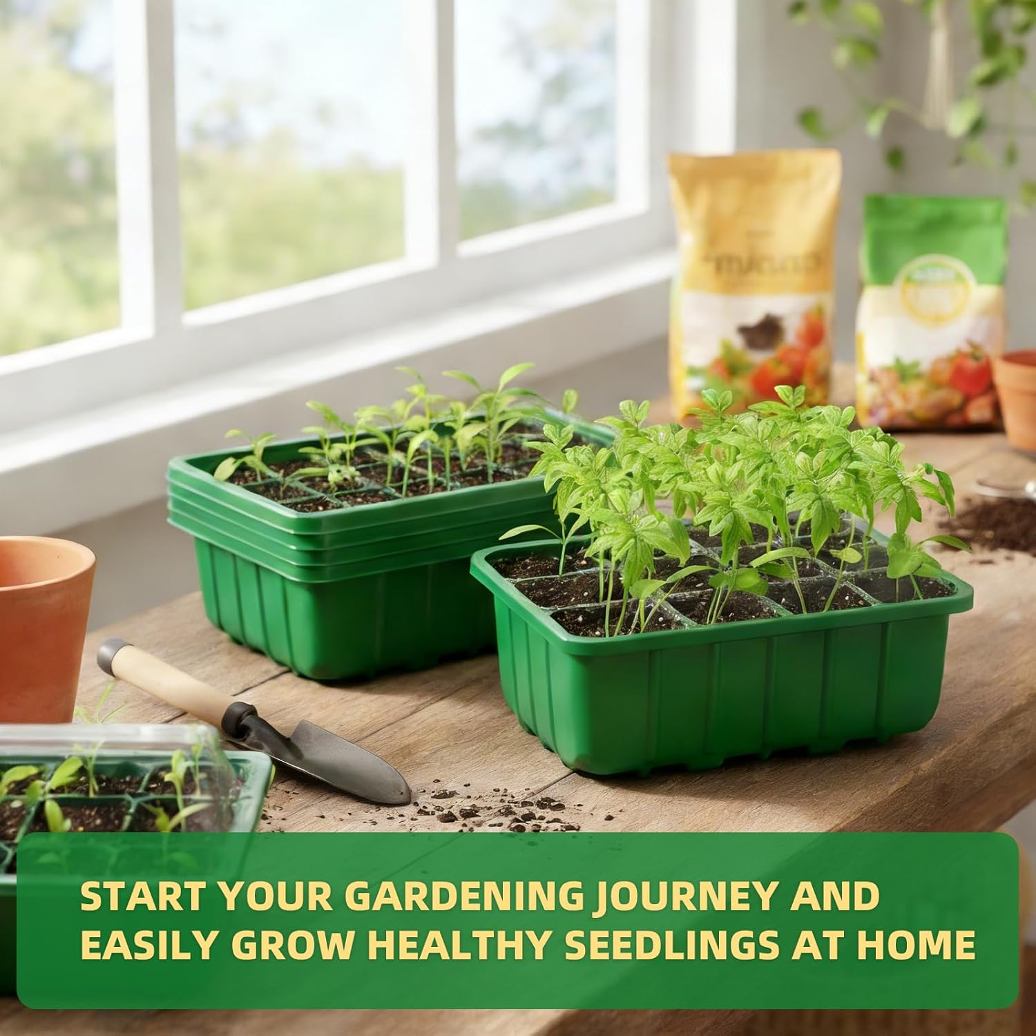 5-Pack Seed Starter Tray Kit w - Humidity Dome Kit บทวิจารณ์และราคา