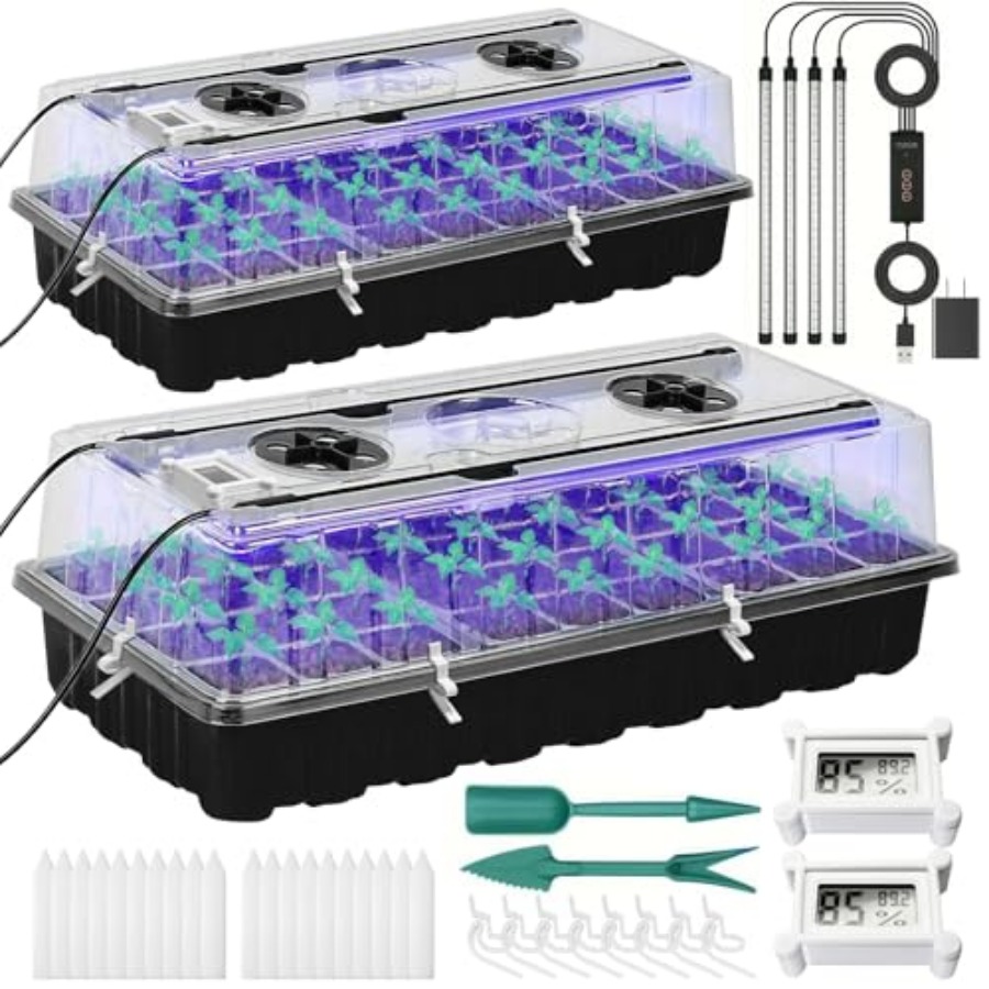 Seed Starter Tray with Grow Li - Humidity Dome Kit บทวิจารณ์และราคา