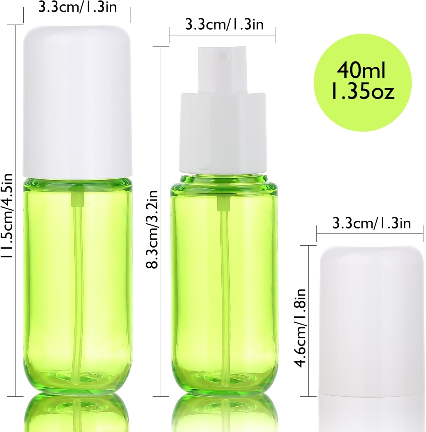 4-Pack 1.35oz Fine Mist Travel - Misting Bottle Fine บทวิจารณ์และราคา
