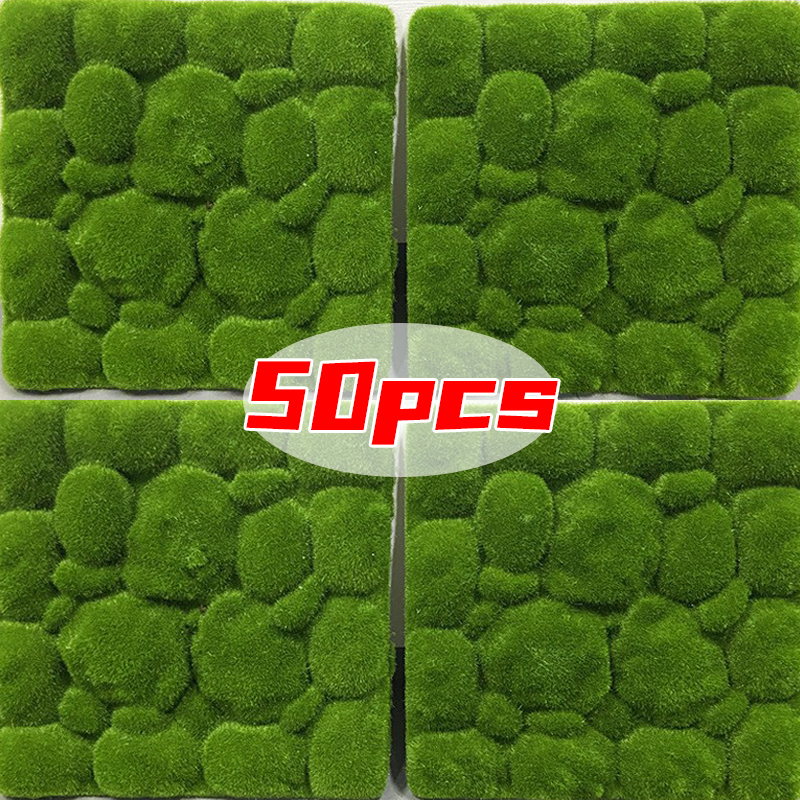 Artificial Green Moss Stones f - Sphagnum Moss Dry บทวิจารณ์และราคา