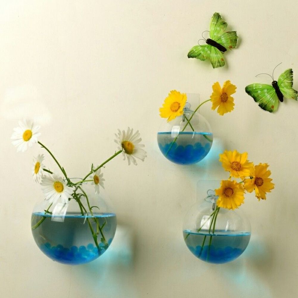 Transparent Glass Vase Wall Ha - Propagation Station Vase บทวิจารณ์และราคา