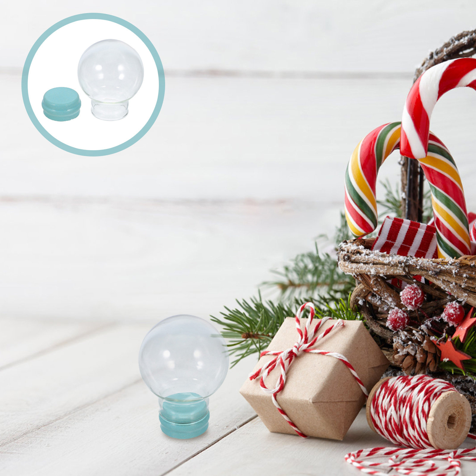 2Pcs Empty Snow Globe Jars Cle - Plastic Dome Clear บทวิจารณ์และราคา