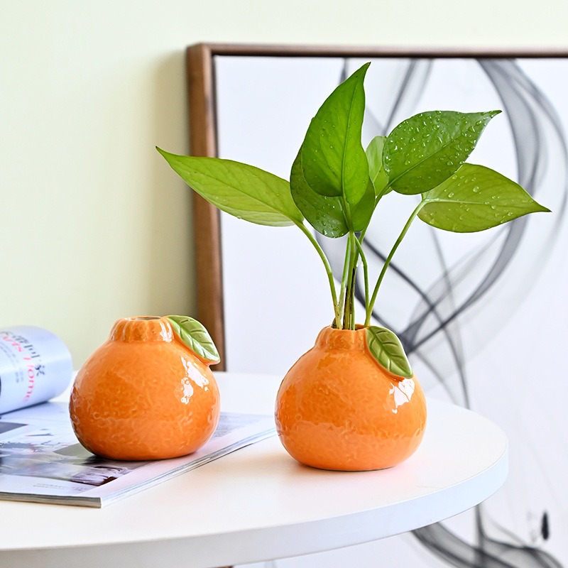 Orange Fruit Shaped Flower Vas - Propagation Station Vase บทวิจารณ์และราคา