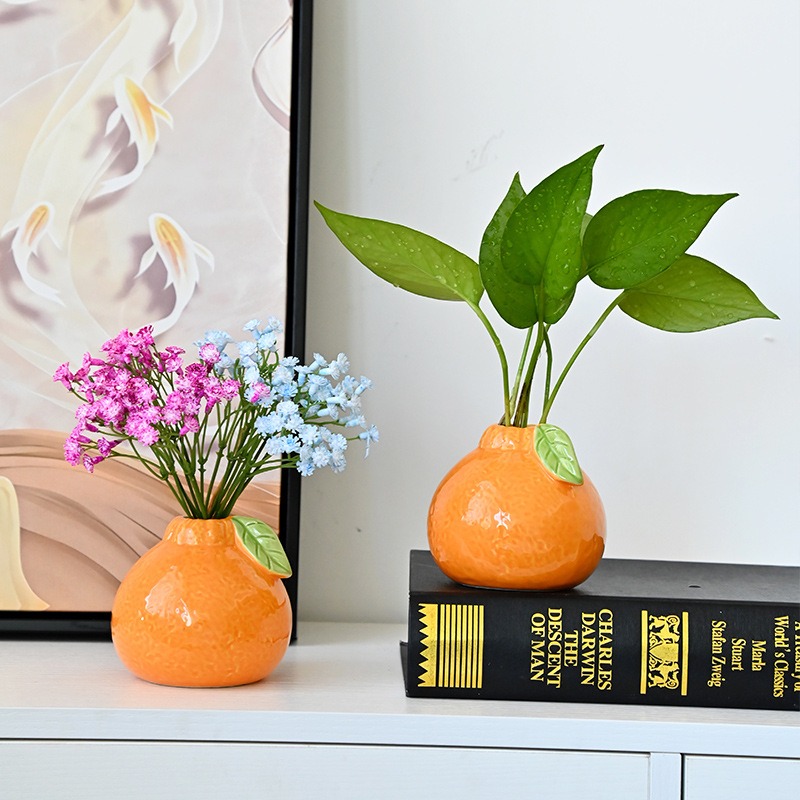 Orange Fruit Shaped Flower Vas - Propagation Station Vase บทวิจารณ์และราคา